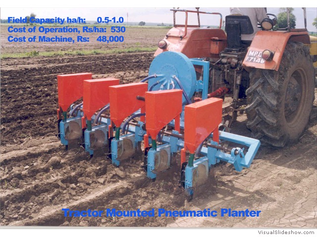 tractor mounted pneumatic planter